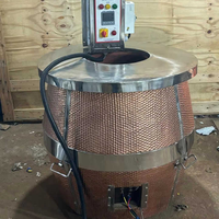 Four électrique tandoor en cuivre martelé, en acier inoxydable, 9 kW, arrêt automatique de sécurité, chauffage rapide, cuisson commerciale facile