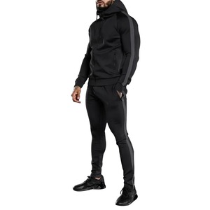 New Design Unisex Sweatsuits <b>Oversized</b> Drop Shoulder <b>Jogger</b> Tracksuit for Men Boxy Cropped Zip up Hoodie and Sweatpants Set - Product Image 5