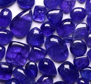 Lot de cabochons ovales en tanzanite bleue naturelle de qualité supérieure AAA+++ – Formes variées 3-9 carats – Pierres précieuses de luxe riches pour la fabrication de bijoux - Product Image 2