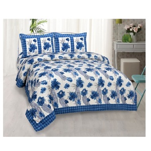 Ensemble de literie en coton 100% biologique imprimé de fleurs multiples Certificat GOTS housses de couette en lin léger avec taie d'oreiller - Product Image 5