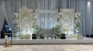 กรอบหลังเวทีแต่งงานสีขาวในฝันกรอบหลังเวทีแต่งงานแบบคนเอเชียที่โดดเด่นกรอบเส้นใยขนาดใหญ่สำหรับเวที - Product Image 6