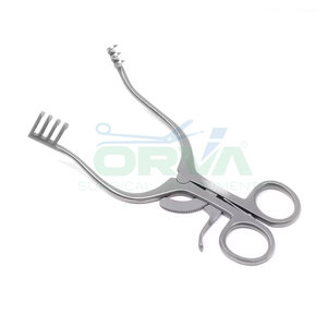 Retractor veterinario profesional de alta calidad 7 instrumentos veterinarios de acero inoxidable Blunt 4X4 en ángulo - Product Image 5