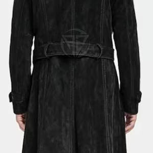 Gabardina de Hombre de Alta Calidad, Cuero de Gamuza, Corte Elegante, Tacto Suave, Exterior Liso, Interior Cómodo, Ecológica - Product Image 6