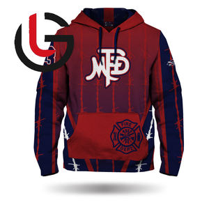 Sudadera con capucha de estilo callejero informal para hombre de alta calidad, estampado personalizado, fibra de punto, Spandex, poliéster, antiarrugas, antiretráctil - Product Image 1