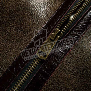 Chaquetas de piel de cuero de la mejor calidad para chaqueta con cremallera para hombre, cuello vuelto en todos los colores y tamaños con cualquier personalización - Product Image 5
