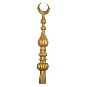 Minaretes de latón hechos a mano de alta calidad, artesanías árabes de estilo religioso con decoración hermosa de Metal acabado pulido - Product Image 1