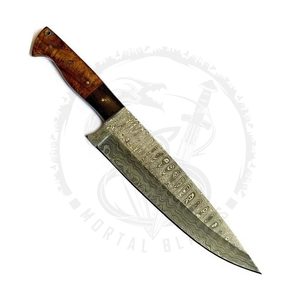 Professional Custom Logo Kitchen Boning Damascus Steel Chef Knife Hand <b>Forged</b> Japanese Kitchen Knife Rosewood Handle - Product Image 3