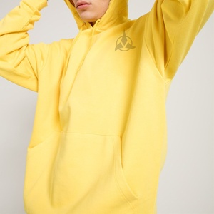 เสื้อฮู้ดโอเวอร์ไซส์ของผู้ชายผ้าฟลีซแบบสวมหัวโอเวอร์ไซส์ผ้าคอตตอนเทคโนโลยี400gsm ขนาดใหญ่ออกแบบโลโก้ได้ตามต้องการ - Product Image 4