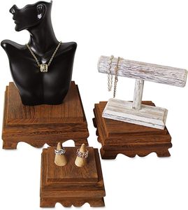 Elevadores de madera Display Cake Stand Square Farmhouse Riser para decoración Elevadores de pedestal de madera 8 W x 8 - Product Image 2