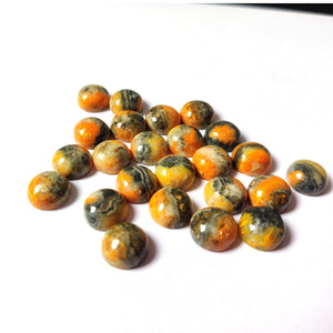 1 pieza de jaspe Bumblebee 10mm cabujón redondo 4,05 Cts Iroc ventas jaspe de piedras preciosas sueltas de alta calidad cabina al por mayor US $1,4 - Product Image 6