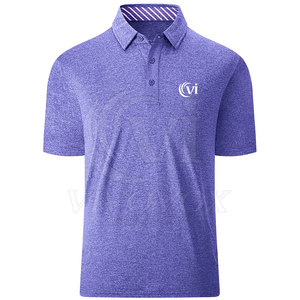 Usine directe hommes décontracté à manches courtes pour Polo T-Shirt haute qualité tricoté vêtements en gros motif solide - Product Image 1