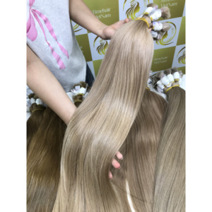 Suave Durable Color de sombra fría 60cm Vietnam Remy Hair Extensiones de cabello liso natural Tendencia - Product Image 5