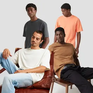 Gran oferta de ropa, camisetas para hombre, algodón transpirable, personalizado, muchos colores, camiseta lisa para hombre, Camisetas estampadas al por mayor - Product Image 4