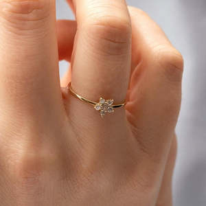 Anillo Abierto de Titanio Chapado en Oro de 18k Estilo Vintage con Forma de Número Moderna y Diseño Antideslustre - Regalo Perfecto - Product Image 2