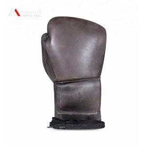 Guantes de boxeo con logotipo personalizado de cuero de vaca de alta calidad - Product Image 6