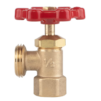 Válvula de Drenaje para Calderas de Latón Fundido de Alta Calidad, Personalizable, Disponible en Fábrica, 125 PSI WOG, 3/4" FIP X 3/4" MHT