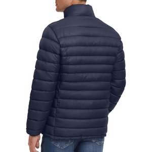 Manteau rembourré à capuche long et léger pour hommes Veste d'extérieur thermique imperméable et coupe-vent avec isolation en duvet pour l'hiver - Product Image 4