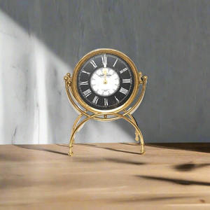 Elegante reloj de mesa decorativo Diseño vintage Reloj de escritorio para el hogar Oficina Dormitorio y sala de estudio - Product Image 5