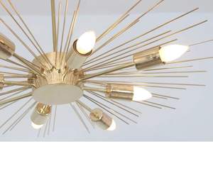 Calvin Handicraft Brass <b>Wall</b> Lamp <b>Sconce</b> <b>Light</b> 8 <b>Light</b> <b>Wall</b> Decor Home Decor <b>Wall</b> Lamp Golden and Brass <b>Light</b> - Product Image 4