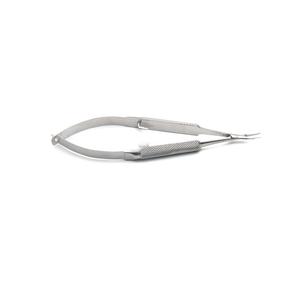 Porte-aiguilles micro-barrequeur LR4-123-316 10,5 cm, pointes courbes lisses, mâchoire de 6 mm, acier inoxydable, chirurgie générale manuelle, CE - Product Image 2