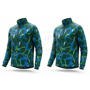 Veste à fermeture éclair sur le côté pour homme, sublimée, respirante, pour la course à pied, le fitness et la salle de sport - Product Image 3