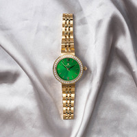 Jam Tangan Analog Quartz Wanita LADY LUXE Terlaris 3ATM Tahan Air Gelang Baja Tahan Karat 28mm Kristal Safir Miyota