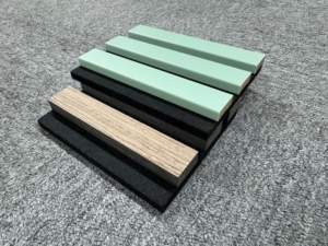 Panel <span class=keywords><strong>de</strong></span> Pared 3D EAZART para Interiores, Panel Envolvente <span class=keywords><strong>de</strong></span> PVC <span class=keywords><strong>de</strong></span> <span class=keywords><strong>3</strong></span> Lados, Listón <span class=keywords><strong>de</strong></span> <span class=keywords><strong>Madera</strong></span> <span class=keywords><strong>de</strong></span> Poliéster, Certificado CE, Acústico, Moderno y Colorido - Product Image 2