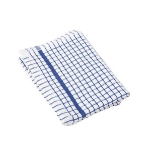 Serviette de cuisine de luxe 100% coton biologique imprimé bleu et blanc de haute qualité avec Logo personnalisé, certificat GOTS - Product Image 2