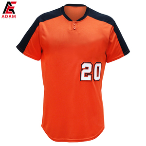 Ropa deportiva de béisbol con logotipo personalizado, uniforme transpirable de alta calidad con mangas cortas, el mejor diseño para deportes de equipo, 10 juegos - Product Image 5