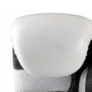 Guantes de boxeo de lucha profesional Cuero negro genuino para la práctica de artes marciales - Product Image 4