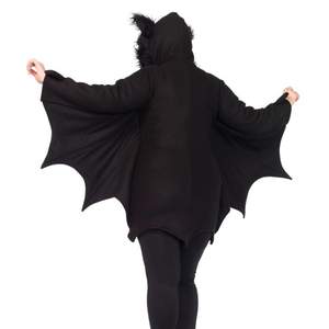 Sudadera con capucha y letras de felpa para mujer, cremallera, murciélago, ala, bolsillo dividido, manga larga con tu propio logotipo - Product Image 2