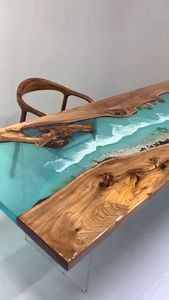 Meubles de maison de luxe de qualité supérieure MOISTURE, bois de noyer massif, salle à manger, café, cuisine, résine époxy, style ange - Product Image 4