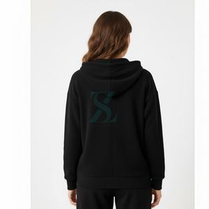 Sweats à capuche avec fermeture éclair réguliers pour femmes Fournisseur d'usine OEM Vente en gros Vêtements de ville d'hiver sur mesure Vêtements d'extérieur Gym Casual Fleece - Product Image 5