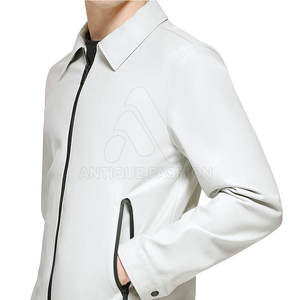 Respirant hiver chaud hommes veste en cuir tenue décontracté hommes veste en cuir à prix raisonnable - Product Image 6