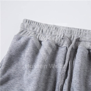 Streetwear pour hommes fiables à capuche cordon de serrage taille doublure polaire respirant coupe-vent évacuation de la sueur solide survêtement sportif - Product Image 4