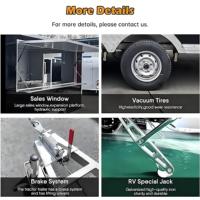 13FTFood Truck Mobil Yemek İkram Römorku Tam Donanımlı Açık Hava Mobil Dondurma Kahve Arabası Yiyecek Römorkları Tam Donanımlı