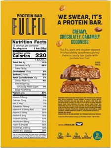 FULFIL Protein <b>Bars</b>, Chocolate Salted Caramel Flavored 12 Count - Product Image 6