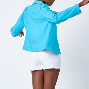 OEM Women's Denim Jackets Women Casual <b>Jean</b> Outwear Fall Jacket Denim Button <b>up</b> Coat Oversize Denim Jacket for Ladies 2025 - Product Image 3