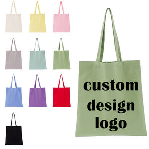 Sac fourre-tout de luxe avec logo d'entreprise personnalisé Sacs à provisions de vêtements de recyclage Sacs en toile de coton réutilisables respectueux de l'environnement - Product Image 2