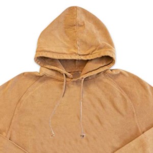 Sudadera con Capucha Oversize de Felpa con Efecto Ácido y Desgastado, 100% Algodón Mezclado, Logotipo Digital Personalizable, Sudadera de Invierno para Hombre - Product Image 3