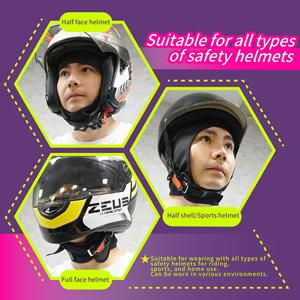 Xilla Black Antibacterial Copper Fiber Knight Hood - Premium Rider Headgear - Product Image 6