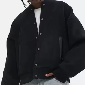 Nouvelle Arrivée 2025 – Blouson Hip-Hop Homme Tendance Style Baseball Japonais en Cuir de Daim Col Montant Coupe Ample Tailles XL à 5XL - Product Image 6
