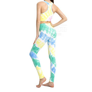 ชุดโยคะของผู้หญิงแบบมืออาชีพมาใหม่2025ดีไซน์แบบสีพื้นพร้อมตัวปิดเอวยางยืดระบายอากาศได้ดี - Product Image 4