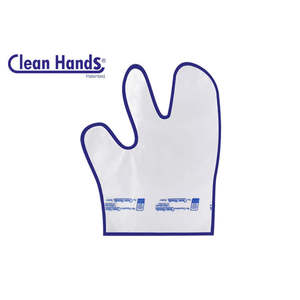 Gants hygiéniques PE-COEX 40MY à 3 doigts pour des mains propres, 5 paquets x 100 pièces, B2B - Product Image 1