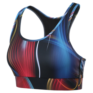 Soutien-gorge Halter Premium sans coutures imprimé par transfert thermique pour femme – Yoga, fitness, gym, course à pied – Séchage rapide, respirant, antichoc, extensible dans quatre directions - Product Image 4