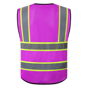 เสื้อกั๊กป้องกันการมองเห็นได้ชัดเจนปรับแต่งได้พร้อมโลโก้สะท้อนแสง - Product Image 2
