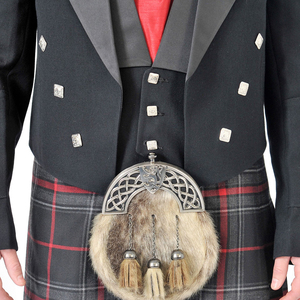 Veste Prince Charlie personnalisable en laine tweed argyle, style moderne, type kilt - Product Image 3