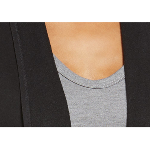 Cárdigan Largo Abierto por Delante para Mujer, Marca Splendid, Modelo Atlas, de Lana y Acrílico, con Estampado y Decoración de Botones, Color Negro, Talla Pequeña - Product Image 3