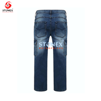 Jeans de Mezclilla Negros Premium para Hombre, Diseño Desgarrado, Corte Ajustado, Pantalones Elásticos, Ropa Moderna, Fabricante de Ropa, Servicios OEM