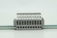 MBK 3/E-Z Mini-Klemmen block für 15mm DIN-Schienen durchführung Schraube Elektrischer Stecker 2,5 mm² Kabel